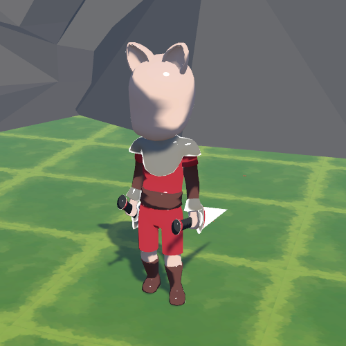 In game Grass assassin in red armor