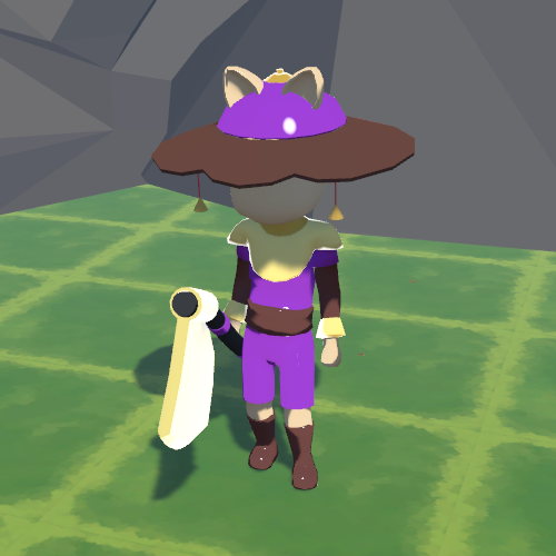 In game Grass berserker in purple armor