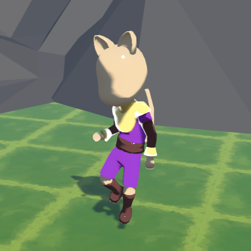 In game Grass sorcerer in purple armor